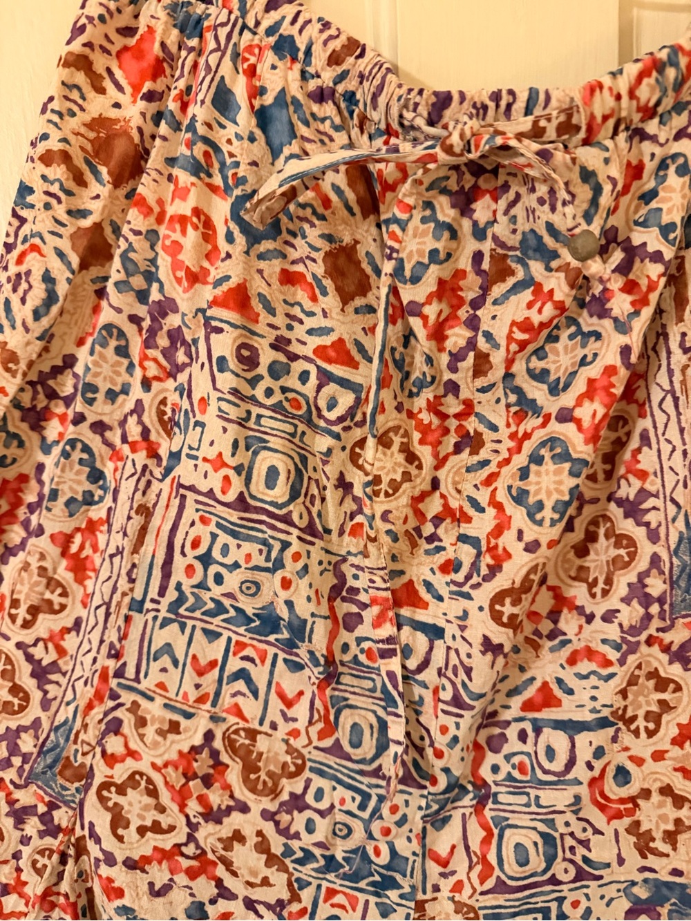 Ralph Lauren Multicolor Printed A-Line Midi Skirt - Picture 3 of 4